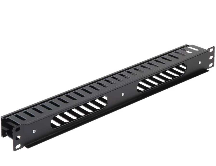 Organizador de cabos para armário bastidor 19'' 1U - Plástico