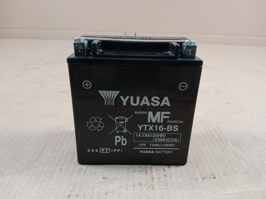 Akumulator Motocyklowy Bateria YUASA YTX16-BS 12V 14.7Ah 230A 10HR
