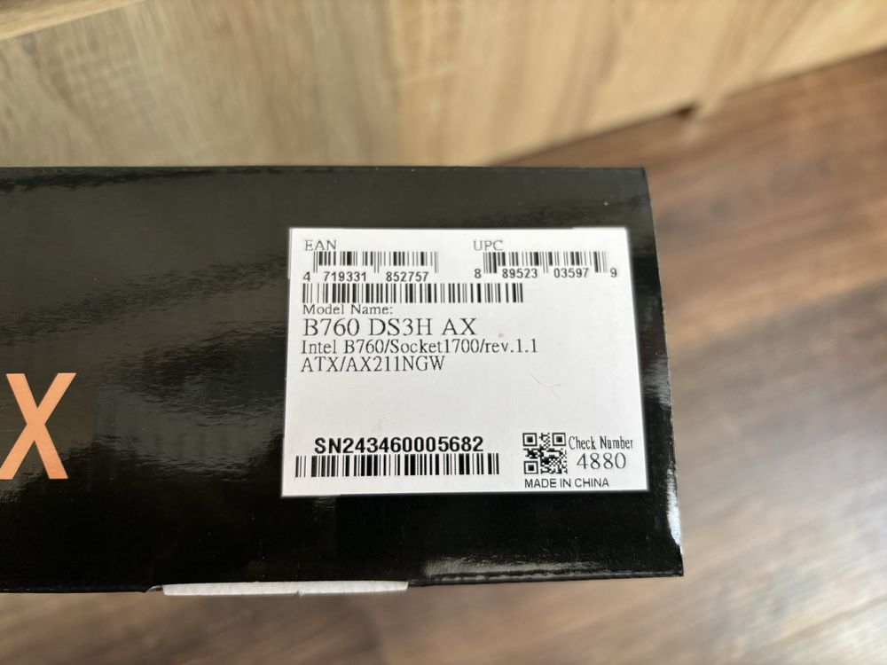 Gigabyte B760 DS3H AX