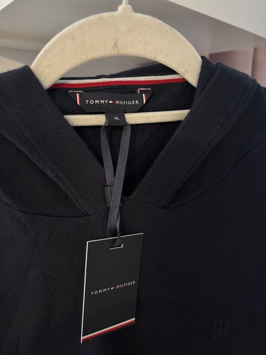Sweter xl granat tommy hilfiger