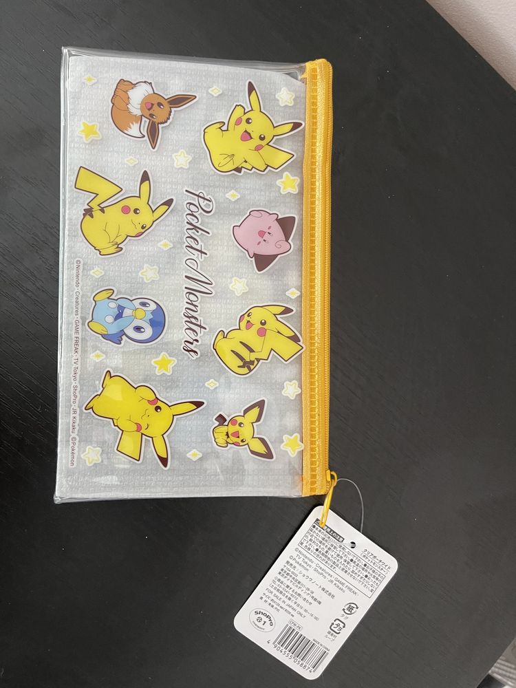 Kawaii pokemon saszetka kosmetyczka eevee pikachu