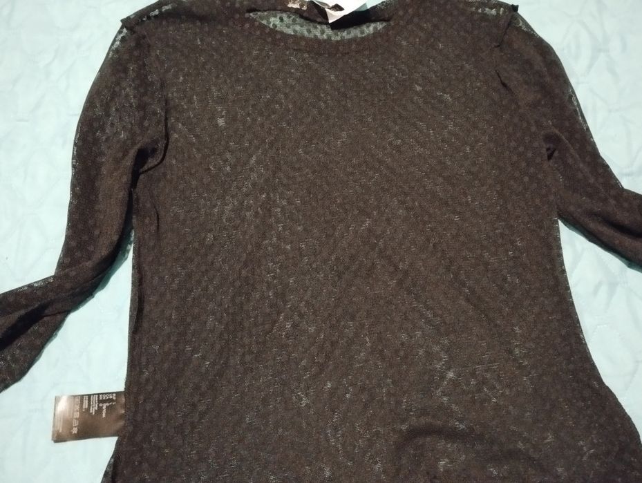 Bluzka h/m koronka siateczka narzutka 38