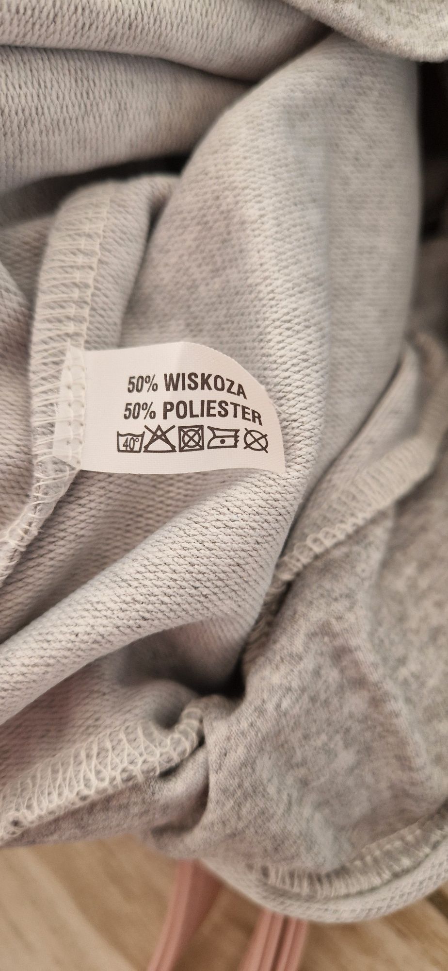 Sukienka dresowa szara oversize basic 36 S La Vie