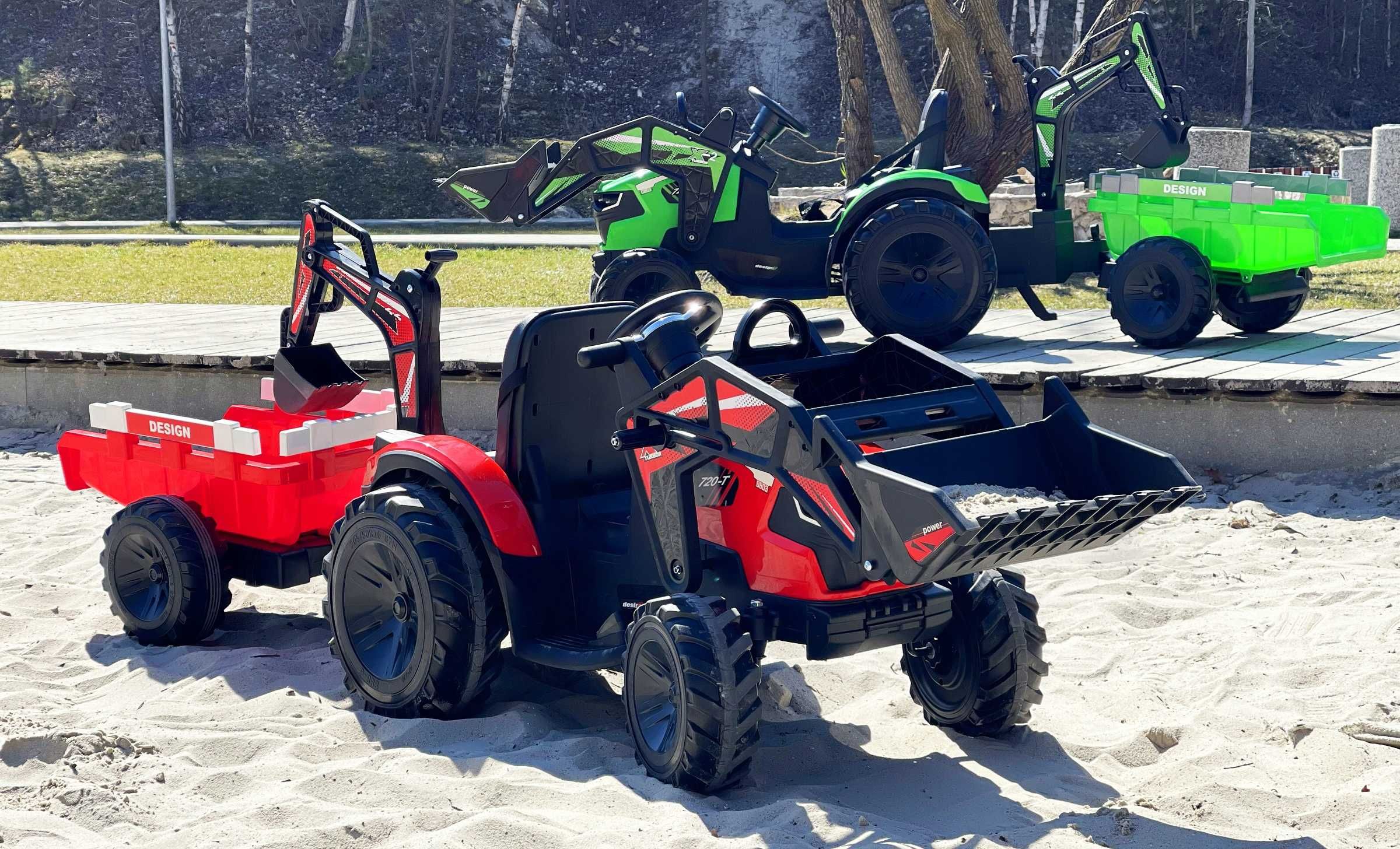 -10% DUŻY TRAKTOR na akumulator 24V10ah 2x200 SX2068 dla dzieci