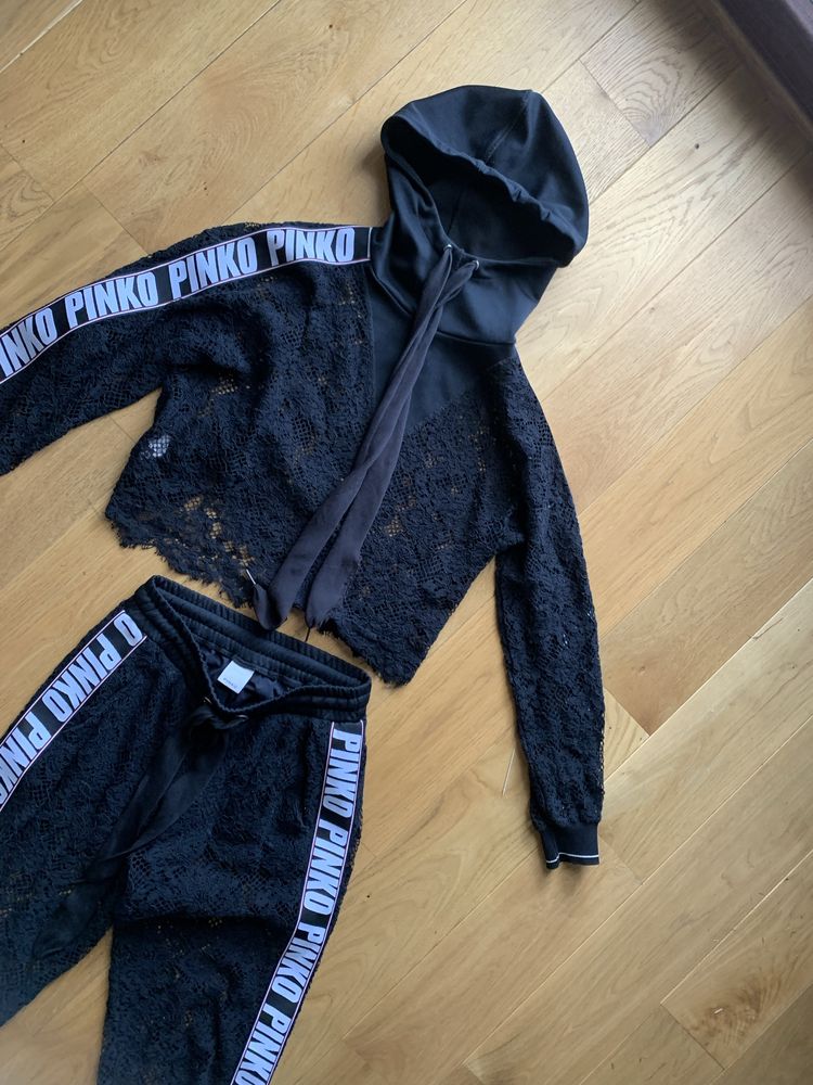 Dres pinko czarny s/m koronkowy