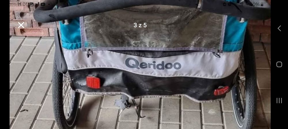 Przyczepka riksza do roweru Queeidoo sportrex 2