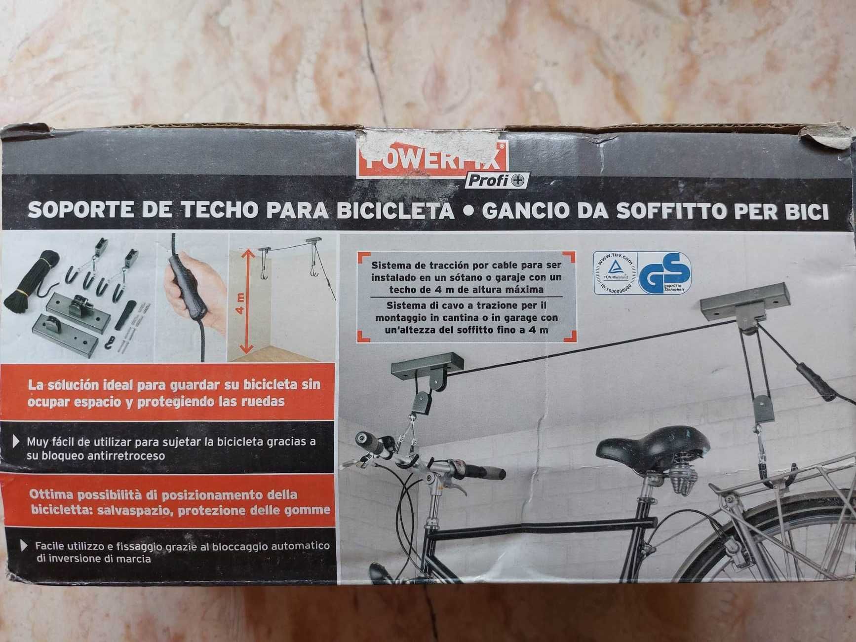 POWERFIX - Suporte de Bicicleta de tecto (4 metros altura)