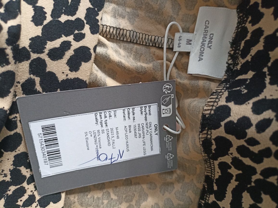 Spodnie/leginsy w panterkę Only roz.M/L