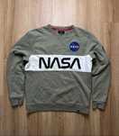 Alpha Industries NASA Bluza Sweatshirt Casual Military Streetwear