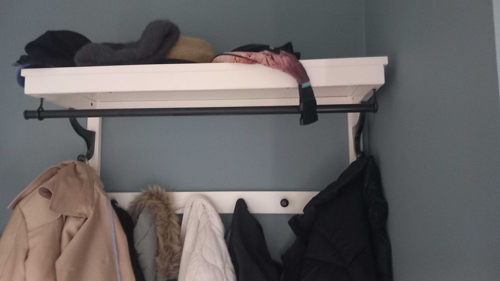 Wieszak półka przedpokój >Ikea Hemnes