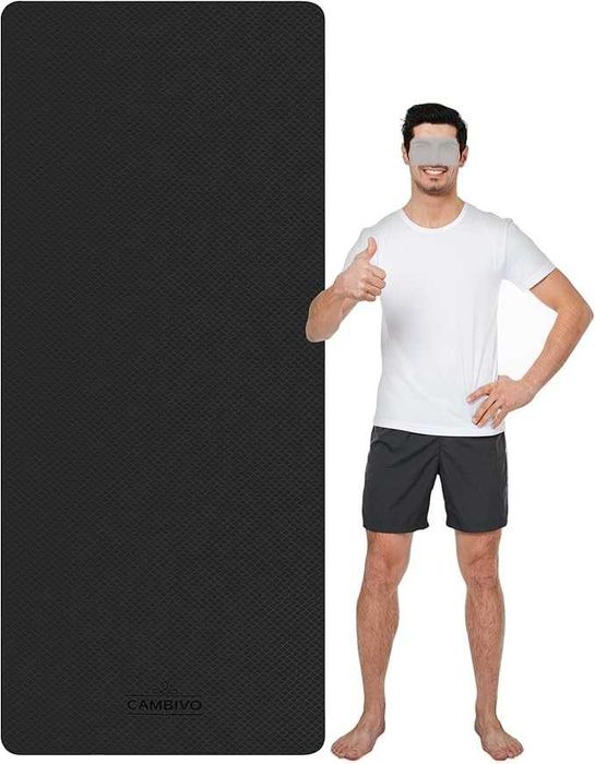 Mata do Ćwiczeń Jogi Cambivo 213 cm x 81 cm x 6 mm.Sportowa Fitness