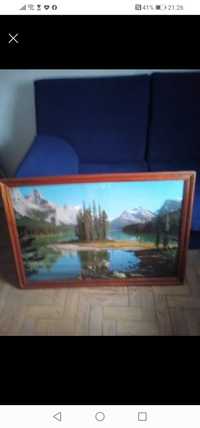 Vendo quadro paisagem em madeira