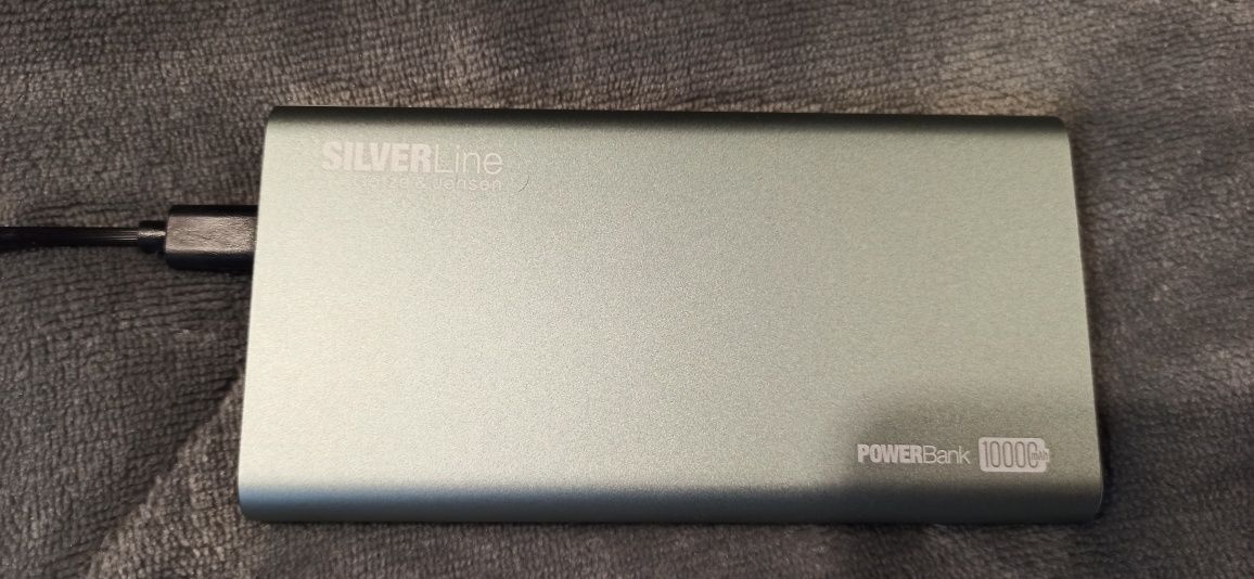 Powerbank GÖTZE & JENSEN Silver Line PZMI11G Szary 10000mAh 2xUSB