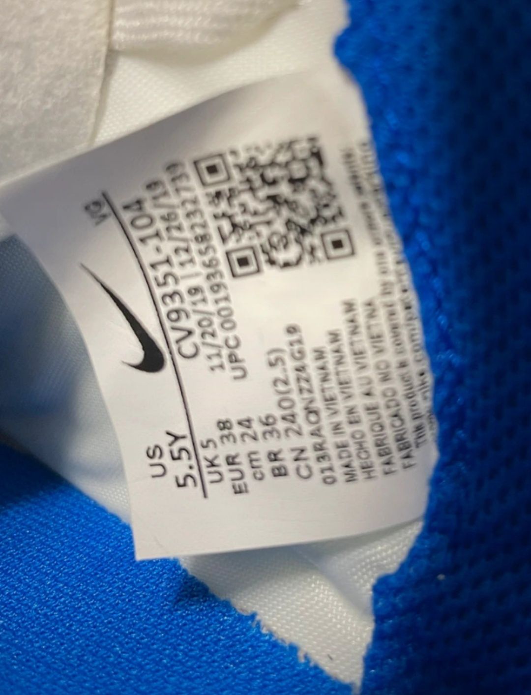 Buty piłkarskie Nike Mercurial rozmiar 38