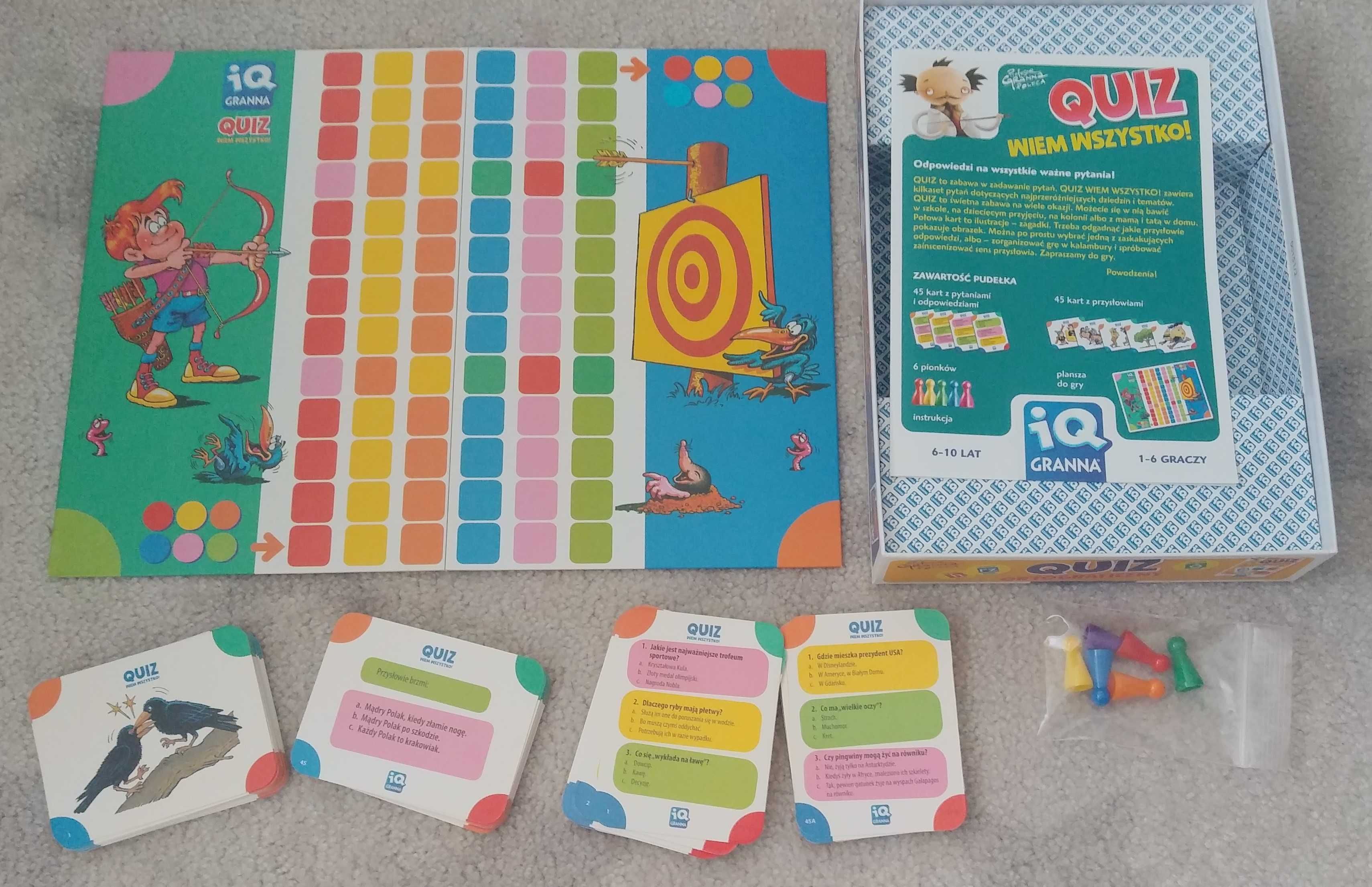 Gra planszowa - QUIZ Wiem Wszystko! - GRANNA