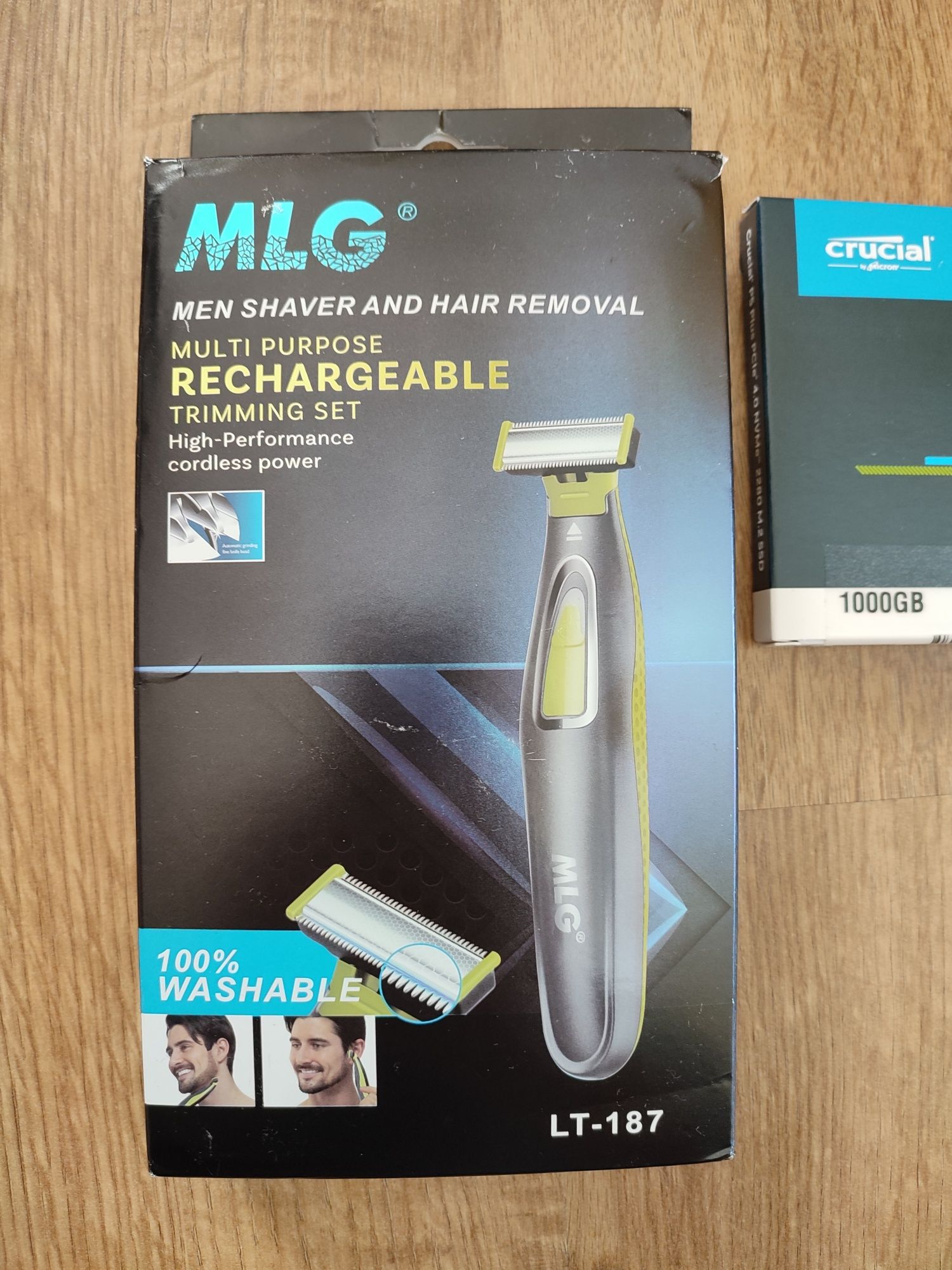 Golarka MLG LT-187 + Crucial P5 Plus 1TB. SSD M.2 NVMe, PCIe 4.0. Nowe