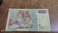 Банкнота 1000 лир 1990 год Италия