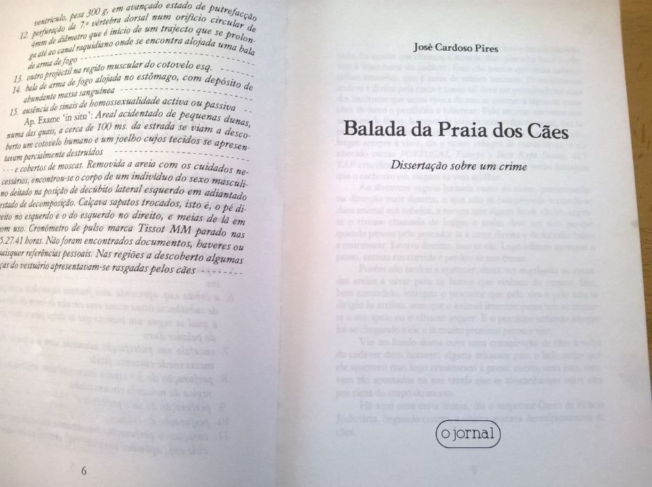 Balada da Praia dos Cães - José Cardoso Pires (portes grátis)