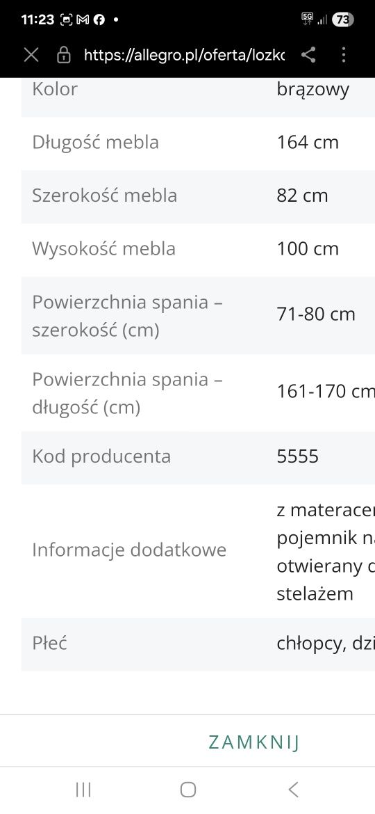 Łóżko domek podwójne spanie