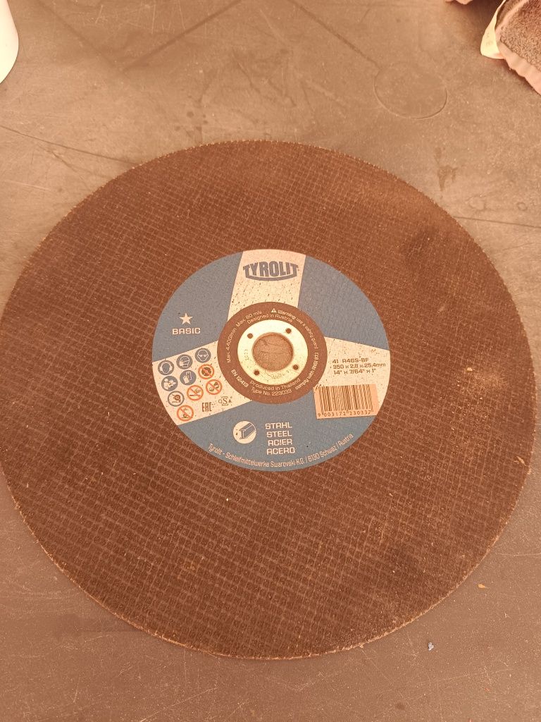 Disco  serra para corte de metal  Tyrolit  mm x 2,8x 25,4m