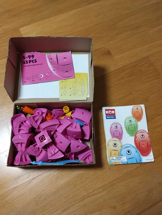 Klocki magnetyczne Geomag 55 elementów