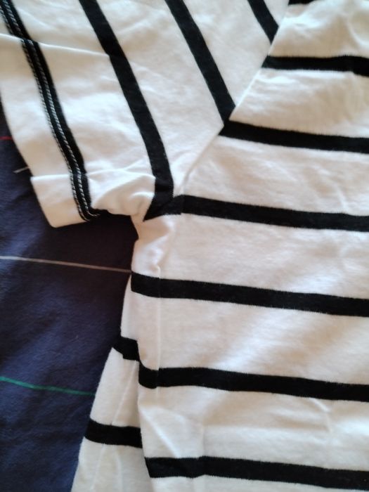 Blusa / T-shirt riscas algodão MO = tamanho S
