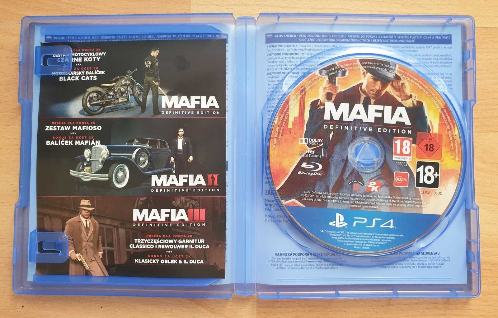 Mafia Definitive Edition  na PlayStation 4 PS 4 PS 5  PL
