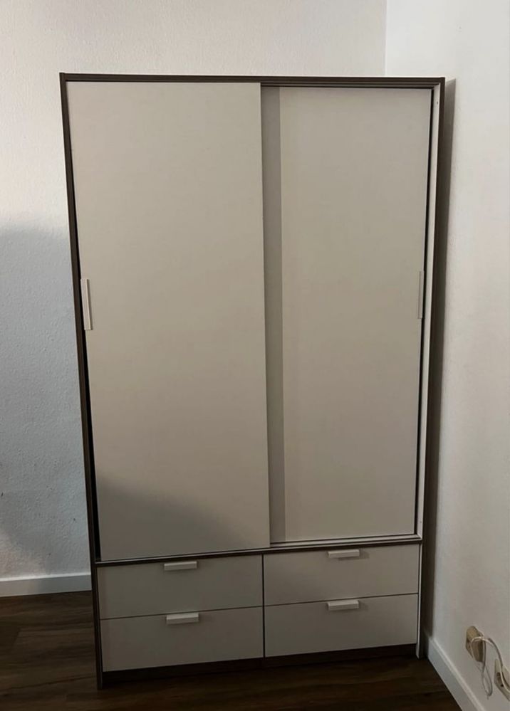 Biała szafa przesuwna Ikea Trysil szuflady super stan dowóz