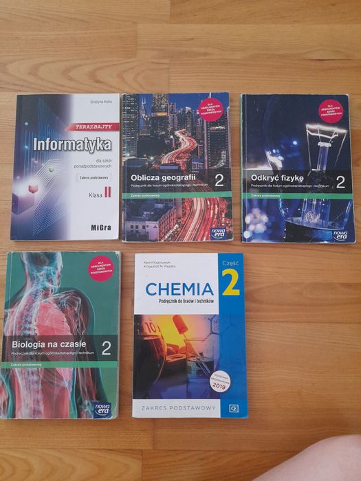 Podręczniki do klasy 2 liceum technikum