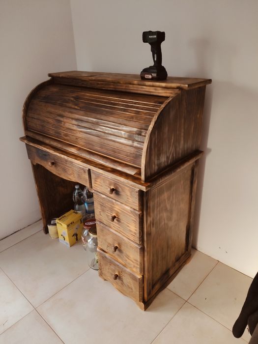 Szafka nocna starą sosnową vintage rustykalna