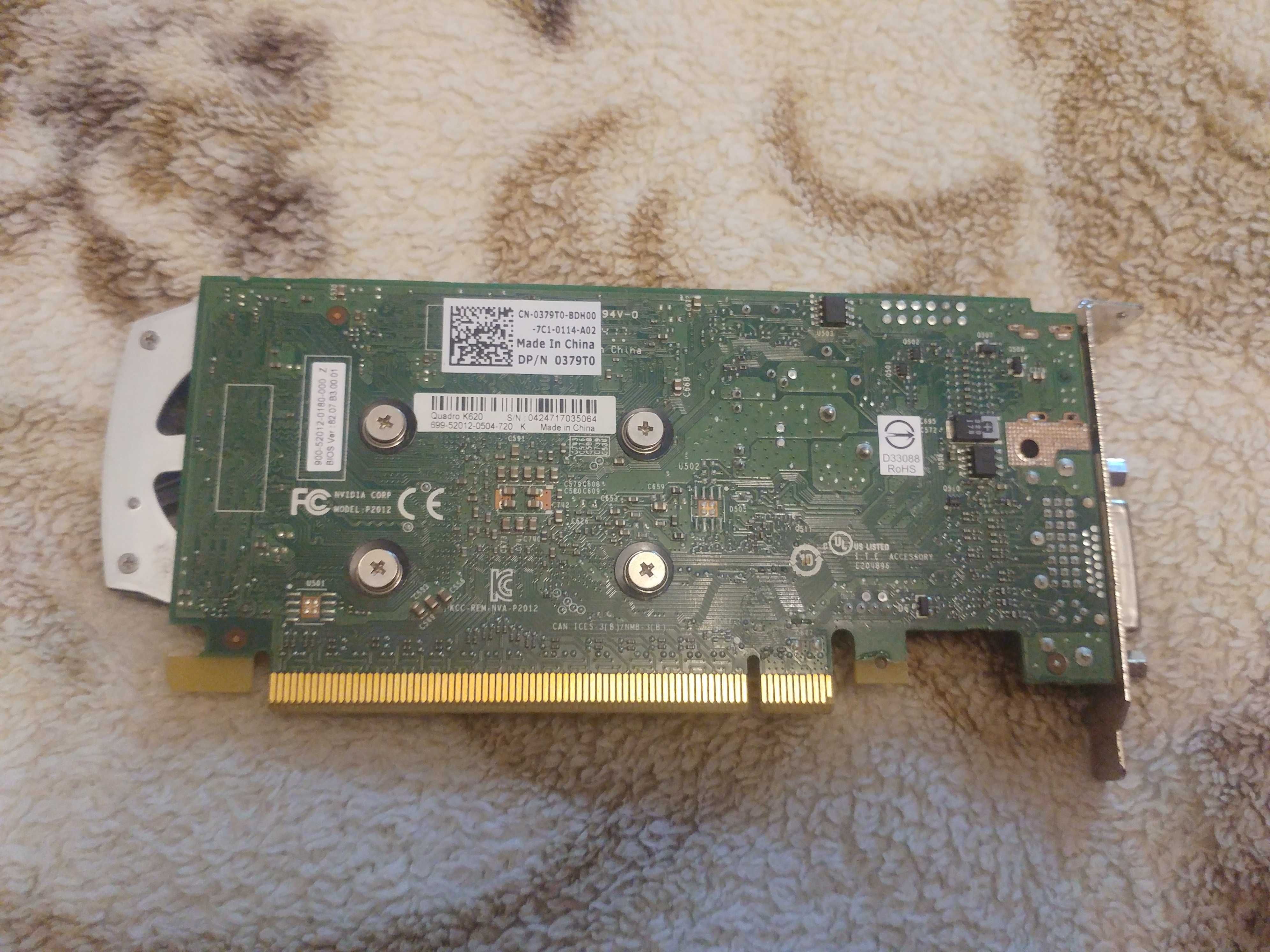 Видеокарта NVIDIA QUADRO K620 низкопрофильная