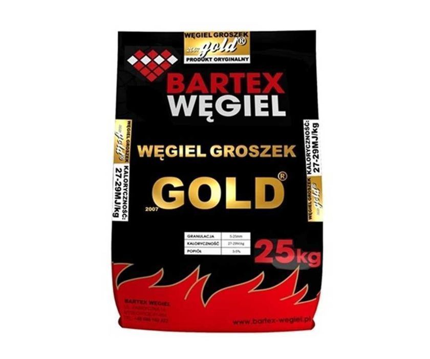 Groszek BARTEX GOLD 27-29kj węgiel workowany