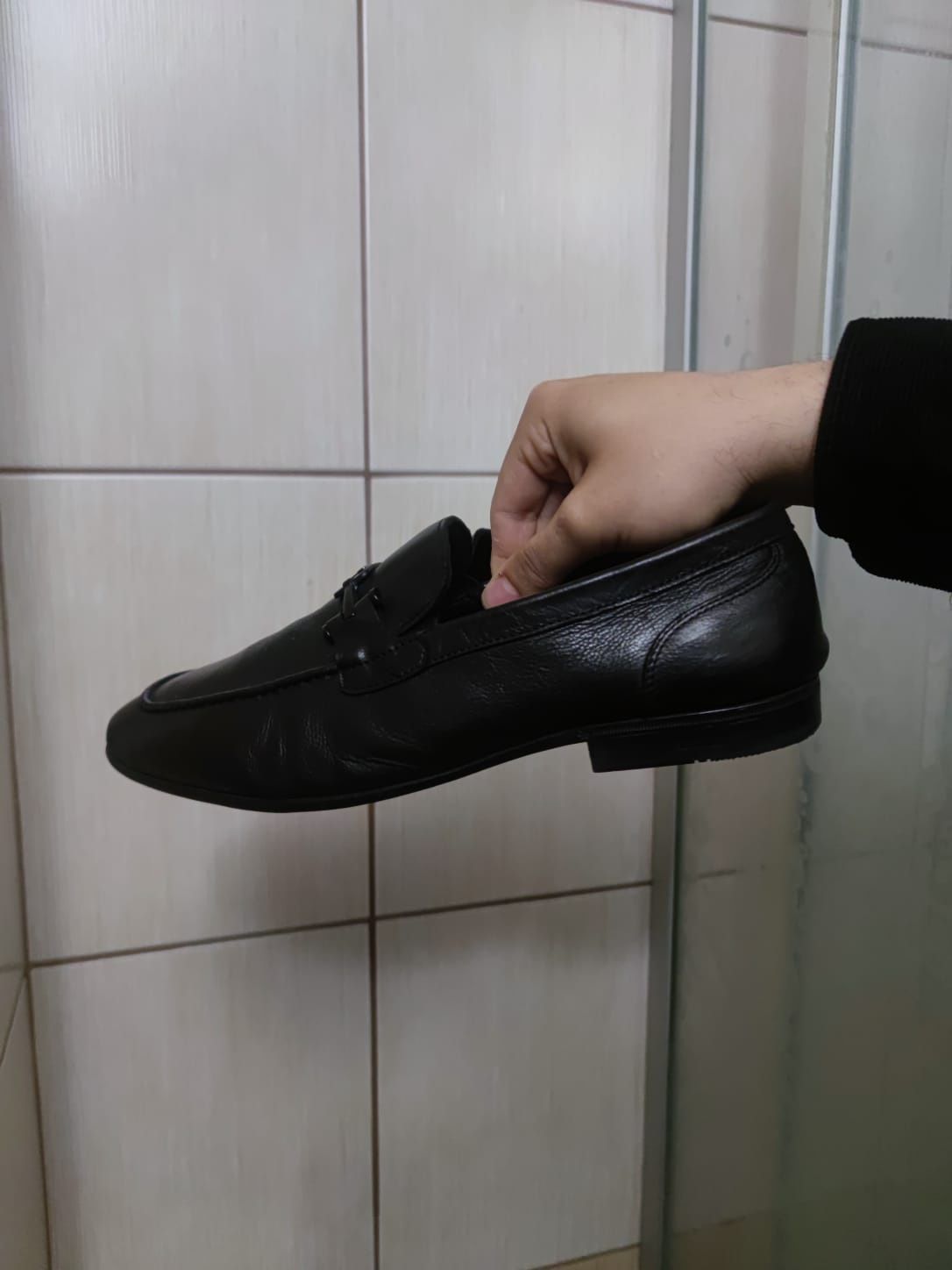 Buty obuwie 42 mokasyny John Bourane czarne włoskie letnie eleganckie