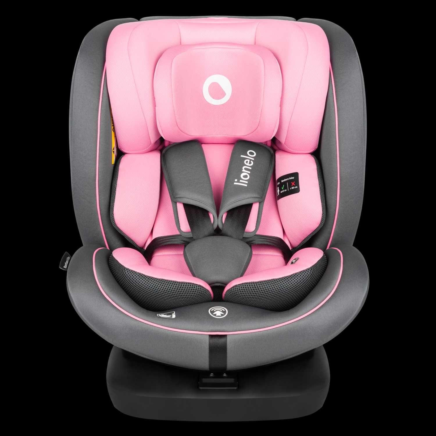 Fotelik Samochodowy Lionelo Bastiaan i-Size Pink Baby 0-36kg Isofix