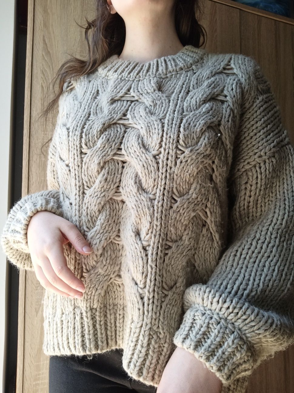 Ciepły sweter oversize