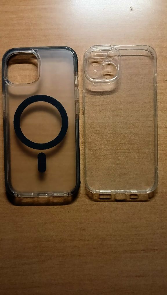 Чохли на Iphone 14 прозорий силікон + магнітне кільце для зарядки