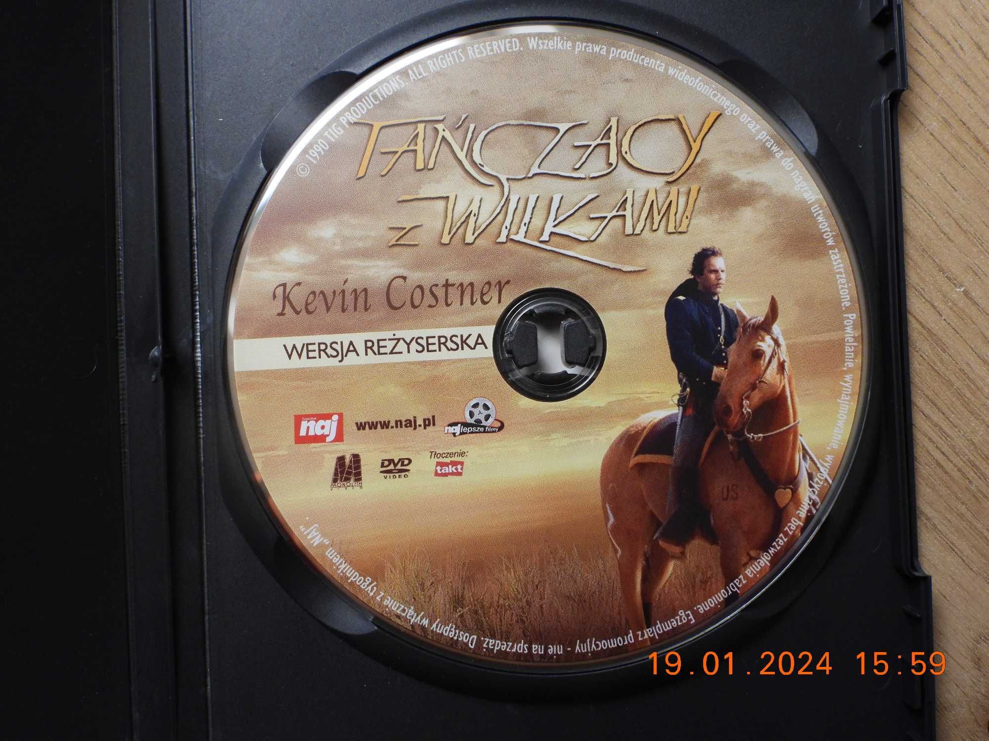 Film:  Tańczący z wilkami - wersja reżyserska. DVD  PL