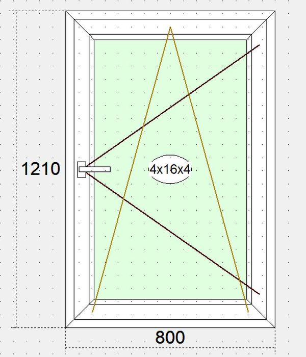 АКЦІЯ -40% Окна Двери Пластиковые! Вікно 800х1210 відкривне Губиниха