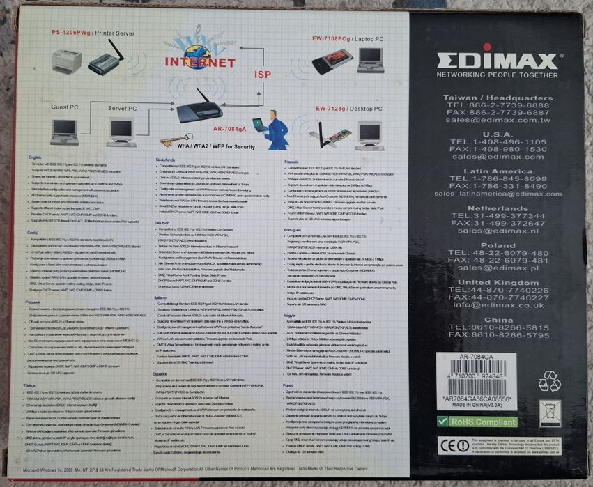 Router Edimax ADSL2+