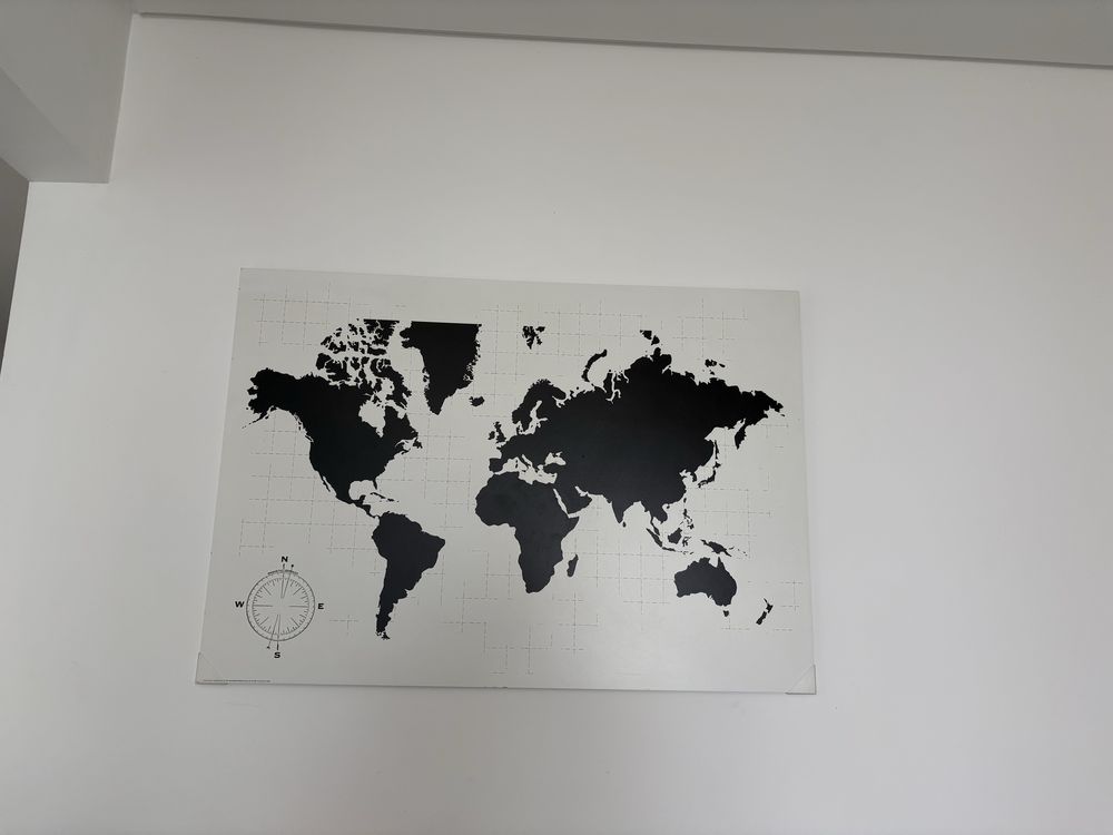 Quadro mapa mundo IKEA