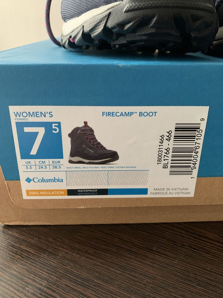 Зимові черевики жіночі Columbia Firecamp boot