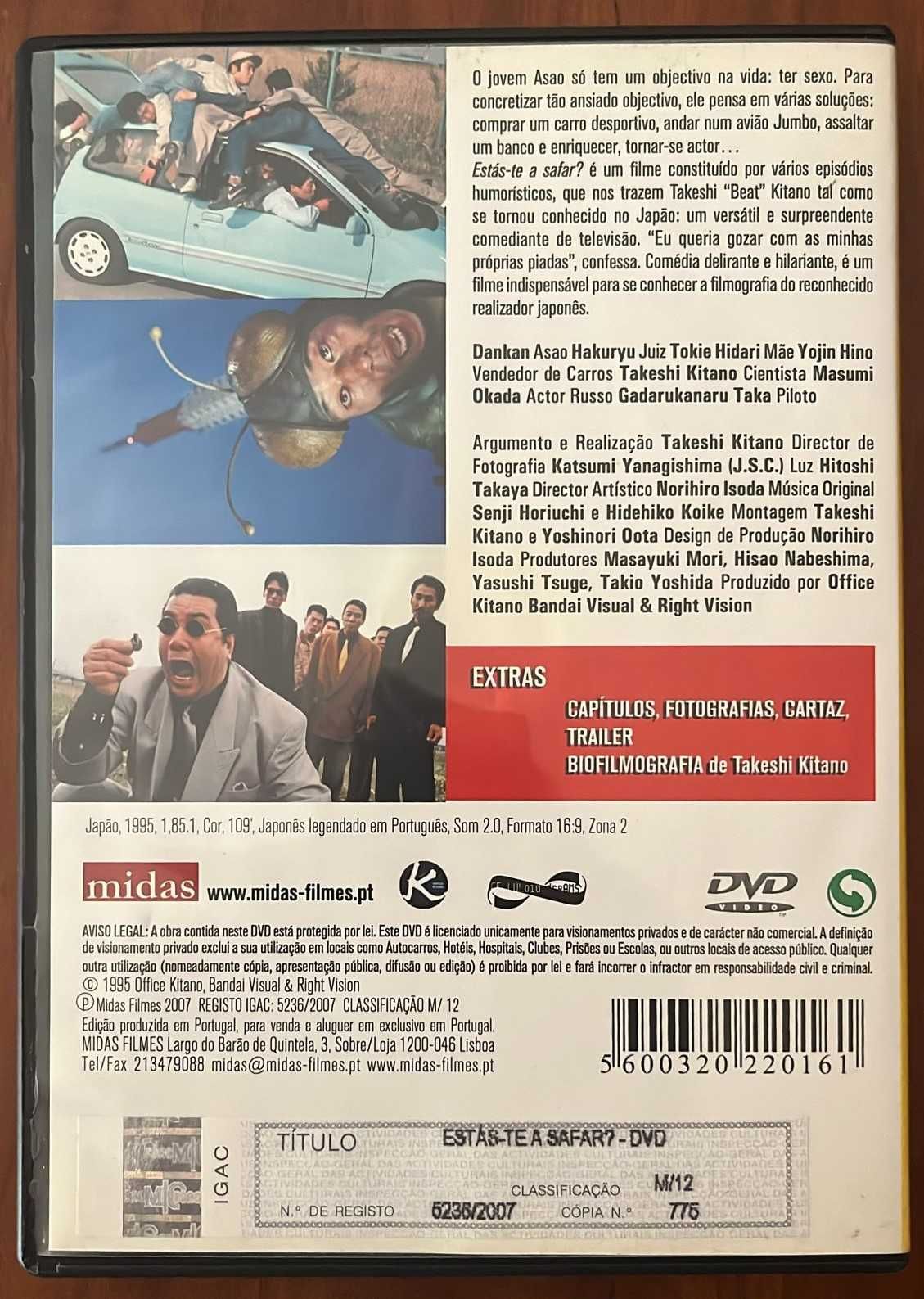 DVD "Estás-te a safar?" A mais delirante comédia de Kitano