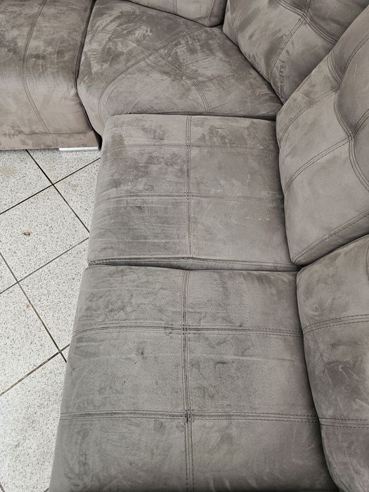 Sofá cinza de canto com 2.50 x 2.50