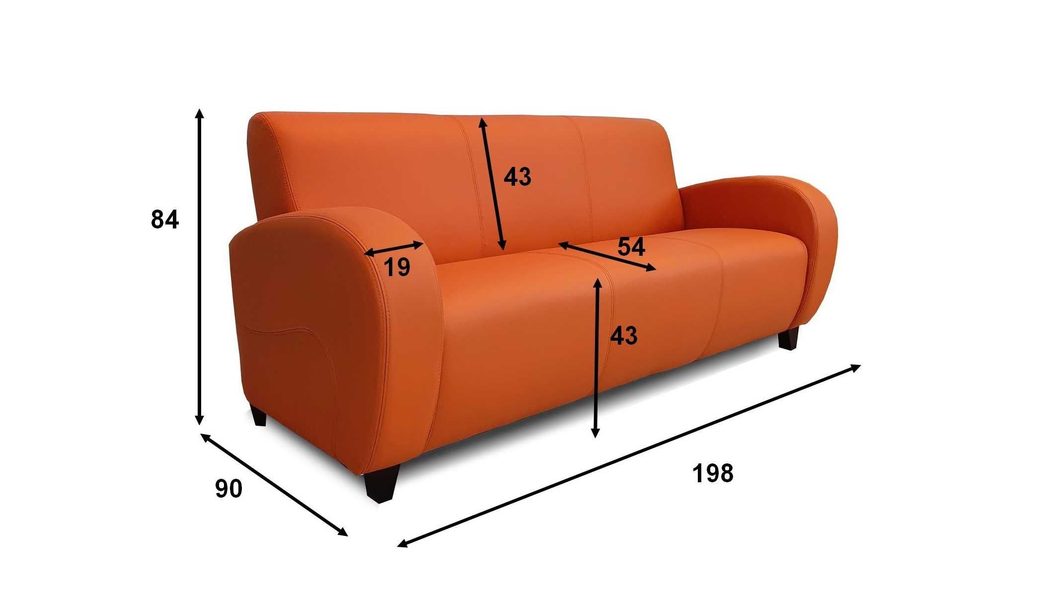 Zestaw 3+1 ze skóry, wersalka 198cm + fotel SKÓRA wypoczynek skórzany