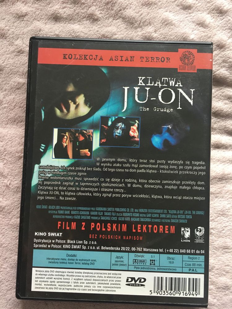 Film Klątwa Ju-on The Grudge dvd