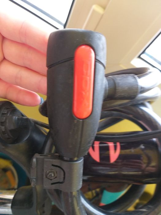 Замок COX SPIRAL 12X1500MM Ключ, Чорний