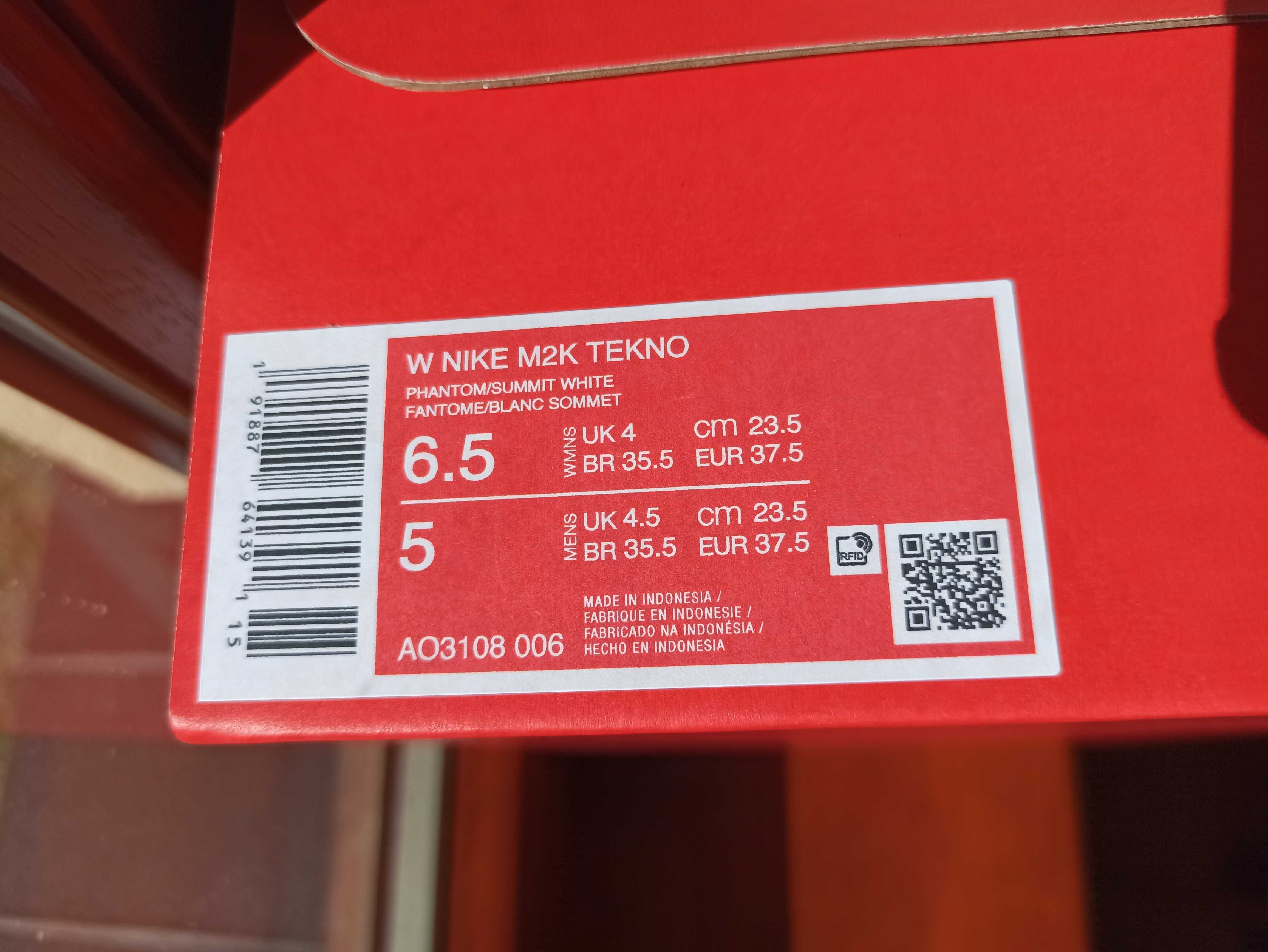 (r. 37,5 - 23,5 cm) Nike M2K Tekno Summit White AO3108,-006