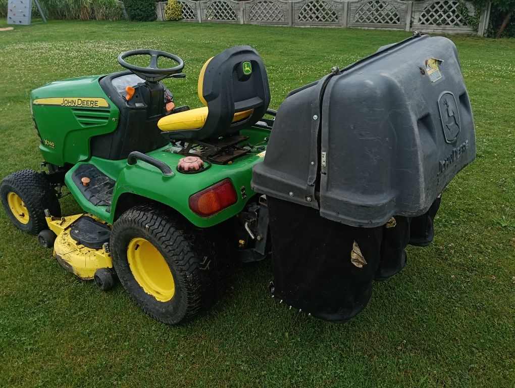 Traktorek kosiarka John Deere X740 kosz na trawę komplet FV
