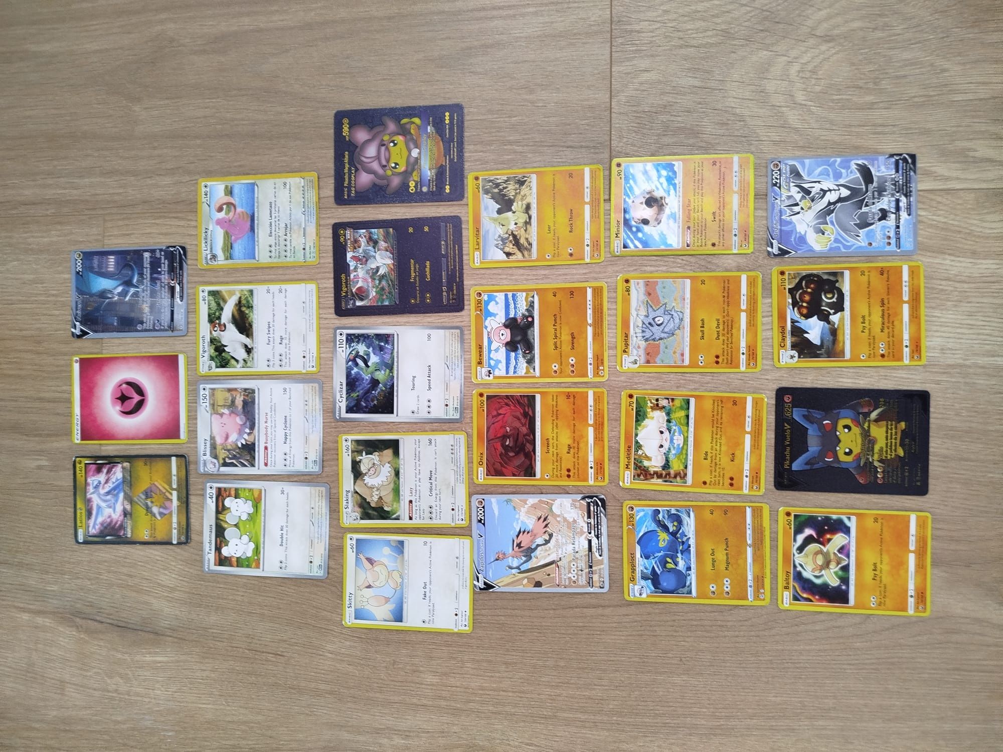 Conjunto de cartas Pokémon