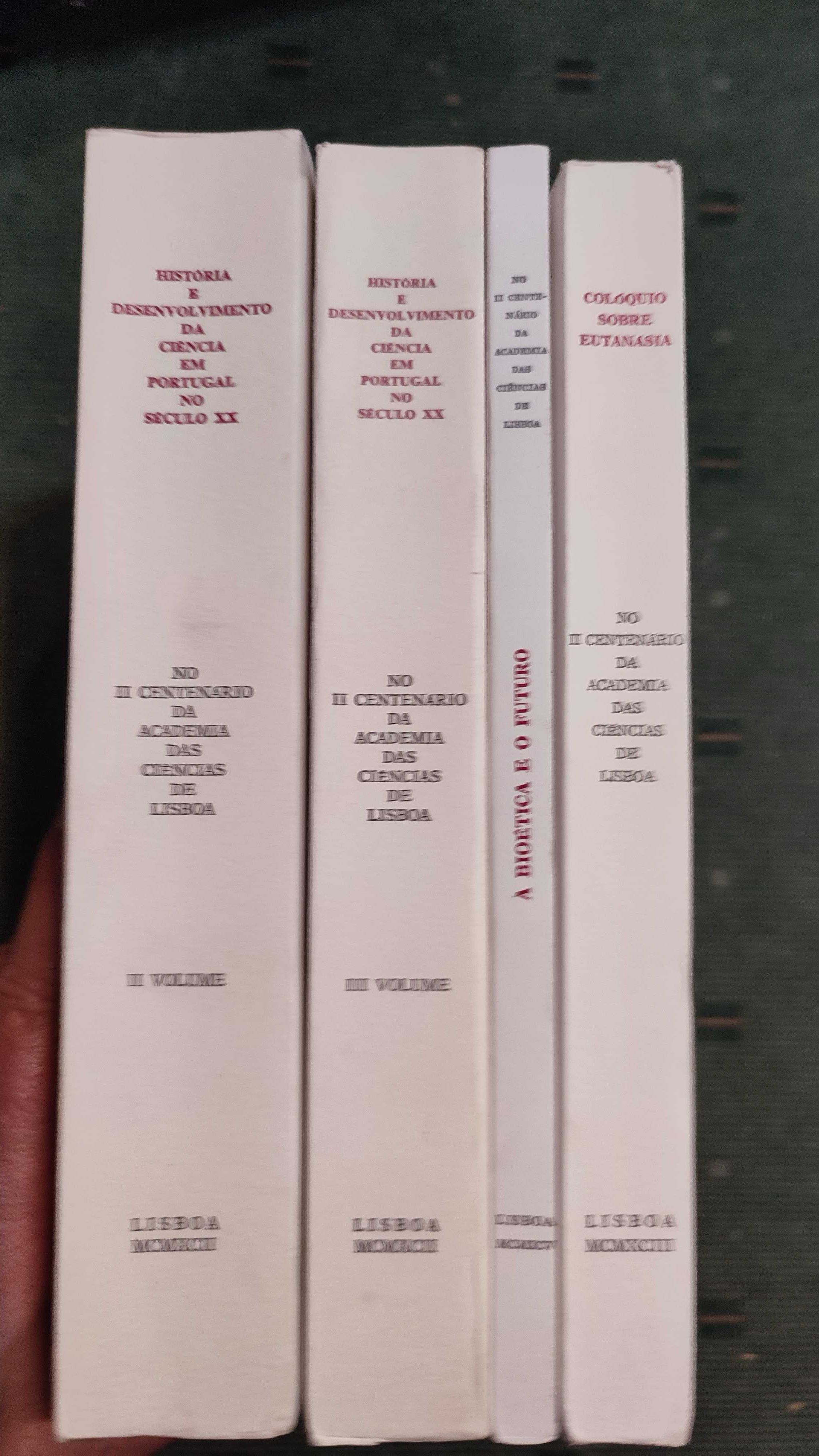 4 Volumes Publicações do II Centenário da Academia das Ciências Lisboa
